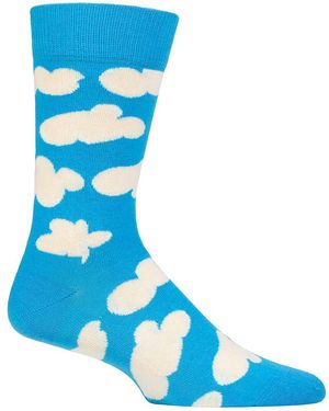 Happy Socks Novelty Cloud Design - Blue