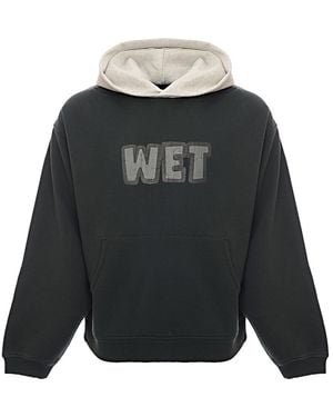 ERL Wet Bicolour Hoody - Black