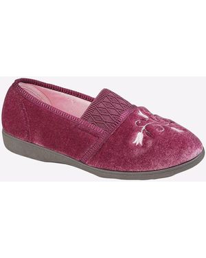 Sleeper Inez Memory Foam Slippers - Purple
