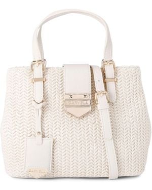 Carvela Kurt Geiger Maria Mini Weave Bag - White