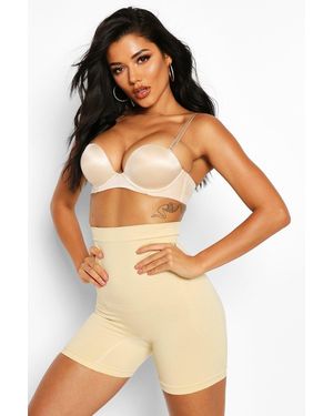 Boohoo High Waist Control Short - Natural