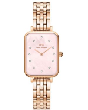 Daniel Wellington Dw00100621 Ladies Quadro Link 20Mm Watch - Pink