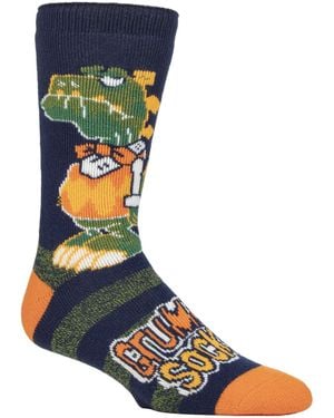 Heat Holders Cosy Fleece-Lined Hobby Socks - Blue