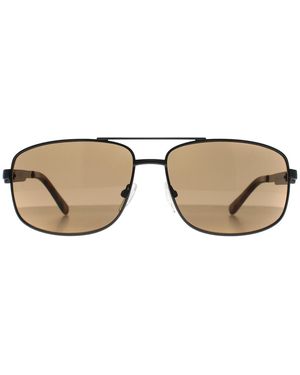 Calvin Klein Rectangle Ruthenium Ck22123S - Brown
