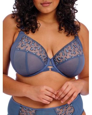 Elomi Namrah Bandless Plunge Bra - Blue