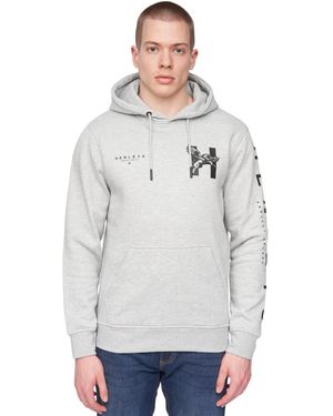 Henleys Kilhen Hoodie Marl) - Grey