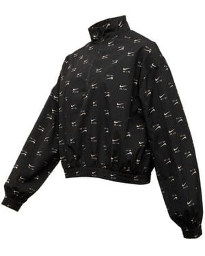 Nike Nike All-Over Logo Thin Jacket - Black