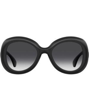 Moschino Bold Rounded Frame Sunglasses - Black