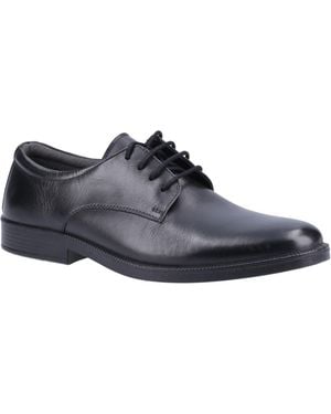 Hush Puppies Neal Leather Lace-Up Shoes - Blue