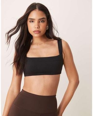 Tala Dayflex Ruched Strap Bandeau Bra - Black