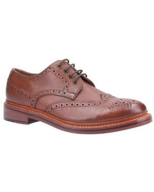 Cotswold Quenington Goodyear Welt Lace Up Leather Shoe - Brown