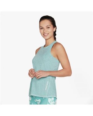Skechers W1Tt135/Turq Diamond Blissful Knit Tank - Blue