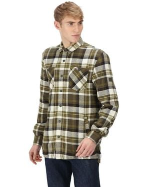 Regatta Thamos Organic Cotton Check Long Sleeve Shirt - Green