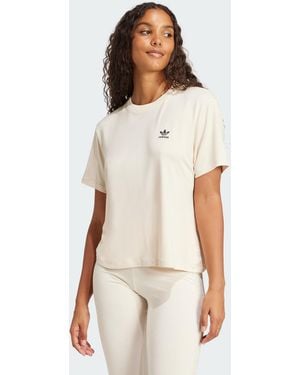 adidas Originals Snakeskin Trefoil Tee - Natural