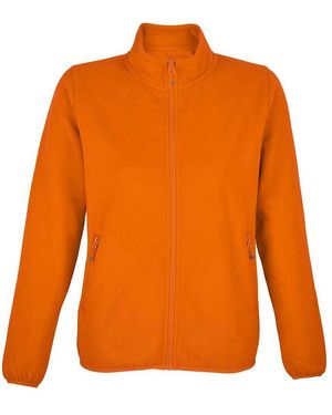 Sol's Ladies Factor Microfleece Recycled Fleece Jacket () - Orange