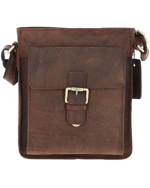 Ashwood Leather Classic Side Bag - Brown