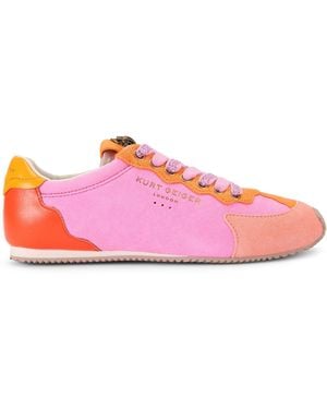 Kurt Geiger Suede Islington Trainer Trainers - Pink