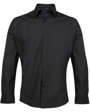 PREMIER Supreme Poplin Formal Shirt - Black
