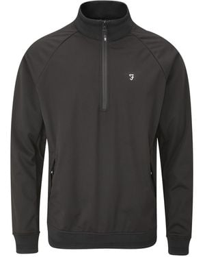 Farah Kala Quarter Zip Jacket - Grey