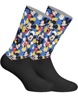 Jenes Socks Elastic Printed Long - Blue