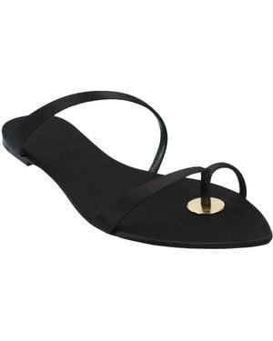 Saint Laurent Tanger Slide Sandals - Black