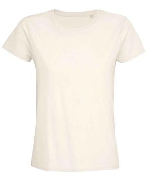 Sol's Ladies Pioneer Organic T-Shirt (Off) Cotton - Natural