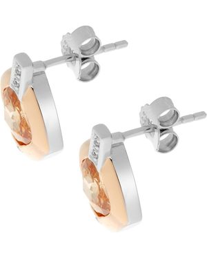 Orphelia 'Athena' 925 Sterling Stud Earrings - White