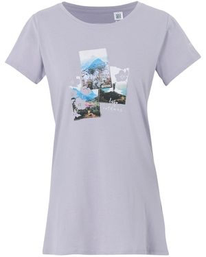 Regatta Ladies Breezed V Graphic Print T-Shirt (Wisteria) - Blue