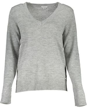 U.S. POLO ASSN. Glitter Vneck Knit Jumper - Grey