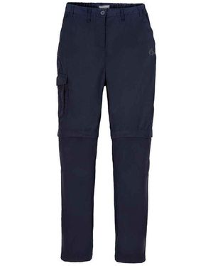 Craghoppers Ladies Expert Kiwi Convertible Cargo Trousers (Dark) - Blue