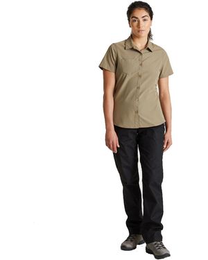 Craghoppers Ladies Expert Kiwi Short-Sleeved Shirt (Pebble) - Green