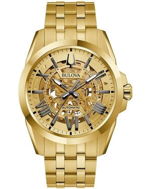 Bulova Sutton Automatic Watch 97A162 Stainless Steel - Metallic