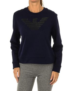 Armani Lange Mouw Jersey - Blauw