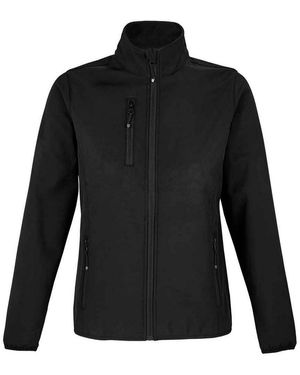 Sol's Ladies Falcon Softshell Recycled Soft Shell Jacket - Black