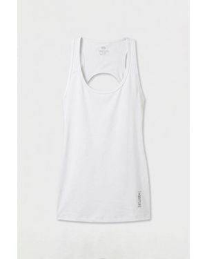TOMMY LIFE Elastane Active Top - White