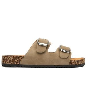 SOLESISTER Alexis Footbed Sandals - Brown