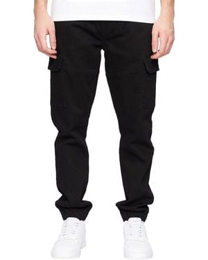Crosshatch Malimore Cargo Jeans - Black