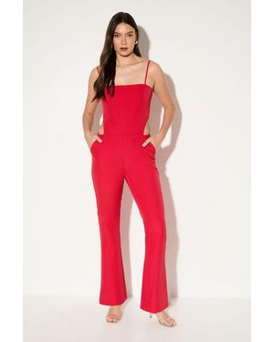 MissPap Tailored Cut Out Corset Jumpsuit