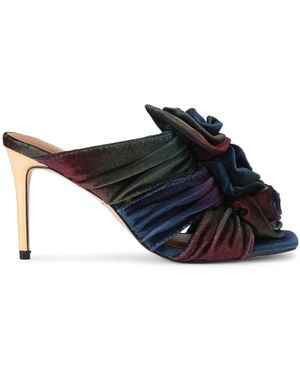 Kurt Geiger Velvet Bloom Mule Mules - Blue