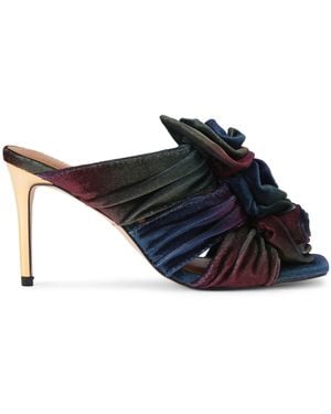 Kurt Geiger Velvet Bloom Mule Mules - Blue
