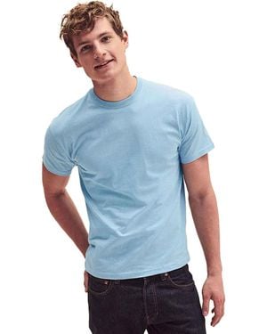 Fruit Of The Loom Fruit Van Het Weefgetouw | T-shirt Met Ronde Hals En Korte Mouwen-hemelsblauw (5-pack)