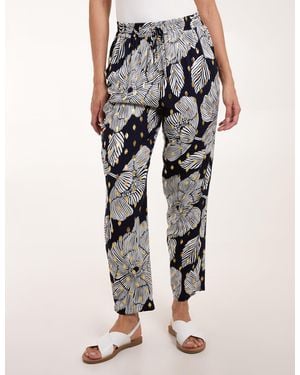 Blue Vanilla Printed Trousers - Blue