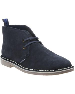 Ben Sherman Hunt Boots Suede - Blue