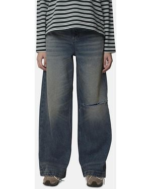 Good For Nothing Baggy Fit Ripped Denim Jean - Black