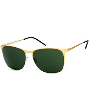 Italia Independent Sunglasses 57/16/140 Mm Metal - Green