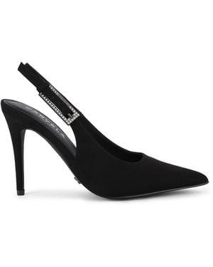 Carvela Kurt Geiger Suedette Blanca Slingback Heels - Black