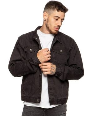 Enzo Denim Designer Jacket - Black