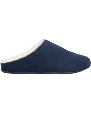 Fitflop Ladies Chrissie Suede Slippers - Blue