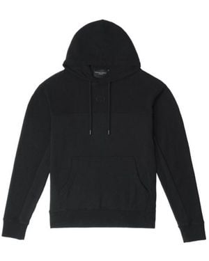 Criminal Damage Reverse Loopback Hoodie Cotton - Black