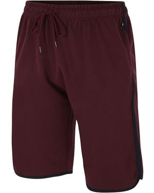 KAM Jeanswear Kam Shorts With Side Stripe Cotton Blend Gym - Purple